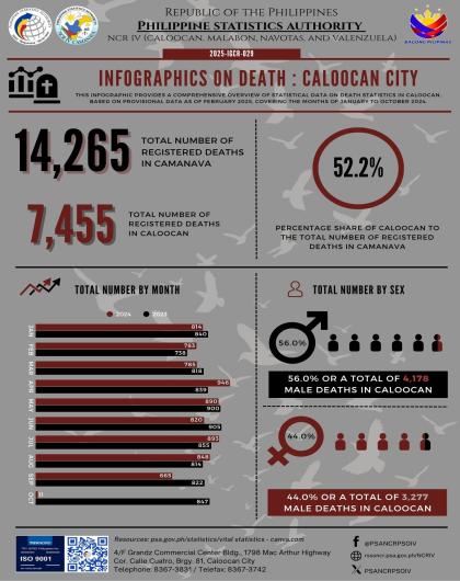 Infographics on Death Statistics - Caloocan City