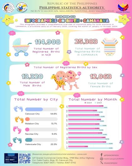 Infographics on Birth - Cities of Caloocan, Malabon, Navotas and Valenzuela