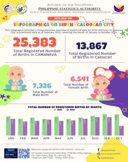 Infographics on Birth - Caloocan City