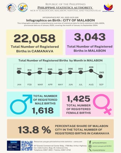 Infographics on Birth - Malabon City