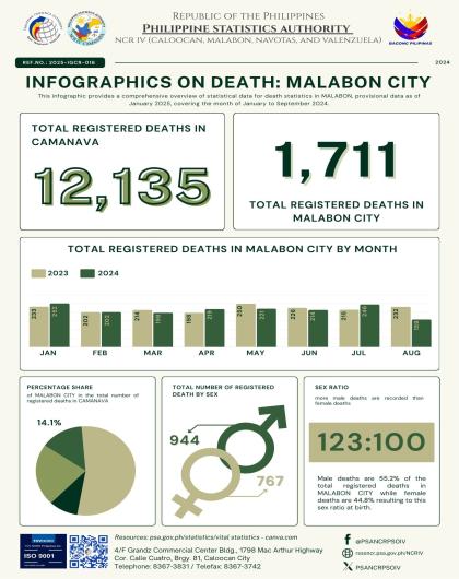 Infographics on Death: Malabon City
